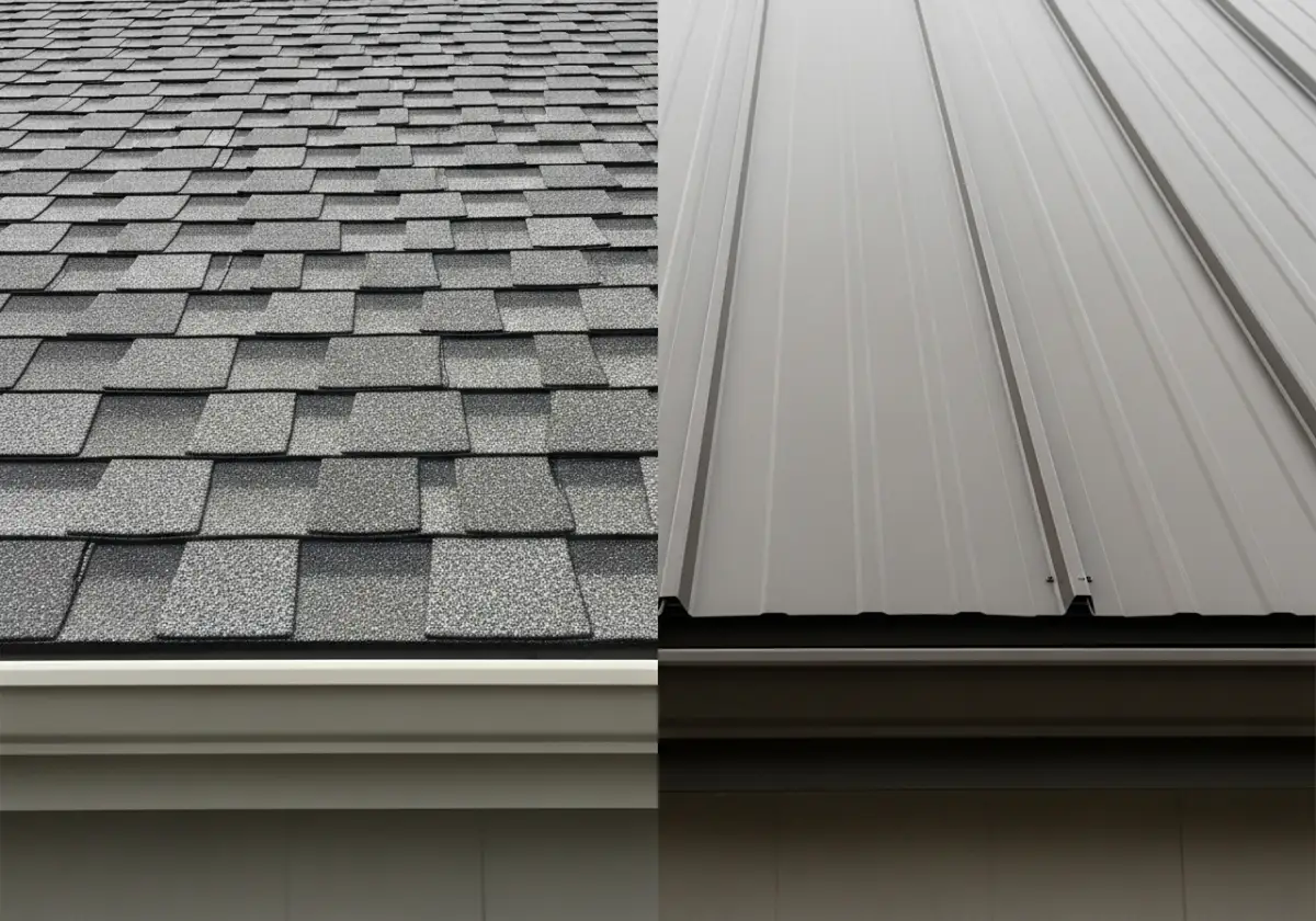 Metal roofing compared to traditional asphalt shingles
